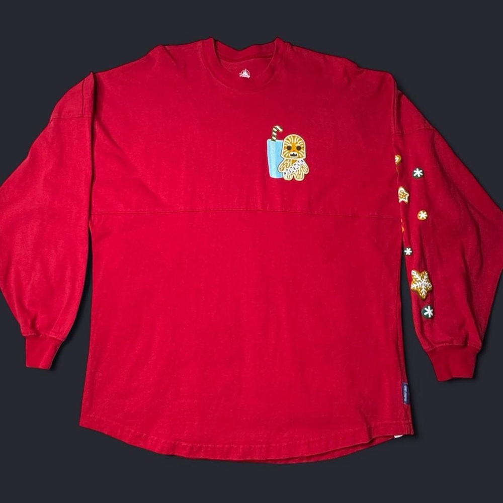 Disney Parks Star Wars Chewbacca Cookie Holiday Spirit Jersey - Small, RARE - Picture 2 of 11